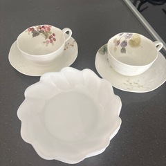 ティーカップセットケーキ皿3枚