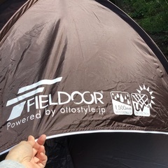 サンシェードテント fieldoor 破れありフルクローズ キャンプ ミニテントの画像