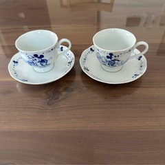 未使用 ミッキーマウス ティーカップ&ソーサー2個セット の画像