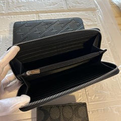 コーチ　アウトレット商品　メンズ　長財布　二つ折り財布の画像