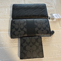 コーチ　アウトレット商品　メンズ　長財布　二つ折り財布の画像