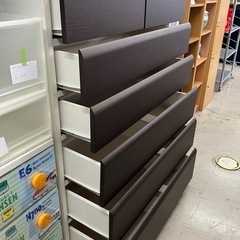 A2506-011 ニトリ 6段チェスト キズ 汚れあり はがれありの画像