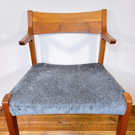 【良品】 ナガノインテリア DC343　ハーフアームチェア　カバー付属 良品】 ナガノインテリア DC343 ハーフアームチェア カバー付属