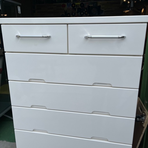 タンス　衣類収納　衣類タンス　収納タンス　収納棚　白　ホワイト　79×41.5×128.8
