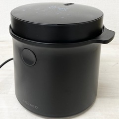 【中古品】2022年製 LOCABO ロカボ タッチパネル式 マイコン 炊飯ジャー JM−C20E−B 5合炊き 糖質カット 炊飯器  ブラック キッチン家電の画像