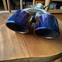 二本出し　マフラーカッター　車　美品の画像