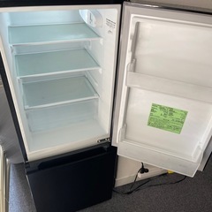 【2023年式】アイリスオーヤマ 2ドア冷蔵庫 ブラック（冷凍・冷蔵） 
の画像