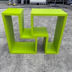 組み替え棚　蛍光緑の画像