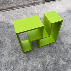 組み替え棚　蛍光緑の画像