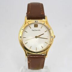 動作品 インデックス外れ Guy Laroche クオーツ式腕時計 154.11 3針 純正尾錠 25年5年電池交換 札幌市 清田区 平岡の画像