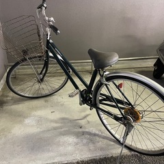 自転車　27インチ　セージグリーン　あさひ