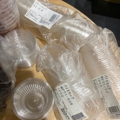あんみつカップとタレカップの画像