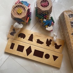 はめ絵　はめ木　木のおもちゃ　パズル　知育玩具の画像