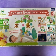 くまのプーさん　えらべる回転6WAYジムにへんしんメリー