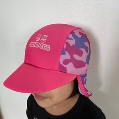 キッズ 紫外線対策　スイムキャップ（ピンク） 