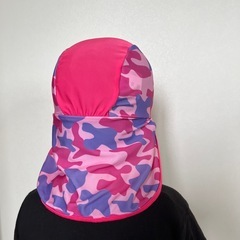 キッズ 紫外線対策　スイムキャップ（ピンク） の画像