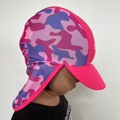 キッズ 紫外線対策　スイムキャップ（ピンク） の画像