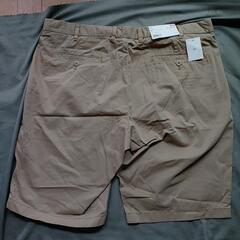 XL ハーフパンツ　ユニクロ　単パン　茶色の画像