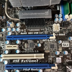 LGA1366 マザーボード CPU i7-950 メモリ24GB CPUクーラー付き セットの画像