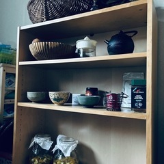 IKEA ビリー ？　ナチュラルウッドカラー 食器棚　本棚　洋服棚