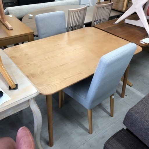 ダイニングチェア クッションセット ライトグレー【トレファク堺福田店】