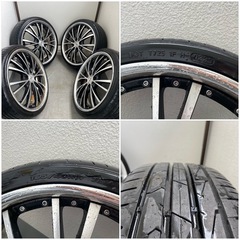 Wedsマーベリック 17×6J +45 4H100 タイヤ付　17インチの画像