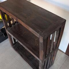 バリ風の収納棚の画像