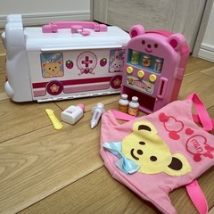 (決まりました)メルちゃん　自動販売機　救急車セット　抱っこ紐　の画像