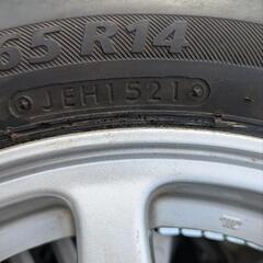 155/65R14　ダイハツアルミ　ブリジストン　セリアル1521　軽自動車全般　バランス、バルブ交換済み　ダイハツの車両ならほぼ合います！の画像