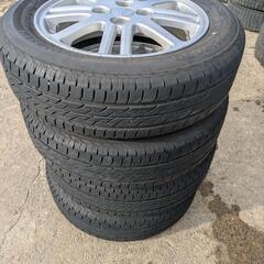 155/65R14　ダイハツアルミ　ブリジストン　セリアル1521　軽自動車全般　バランス、バルブ交換済み　ダイハツの車両ならほぼ合います！の画像