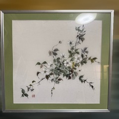 絵画 水墨画 花 インテリア