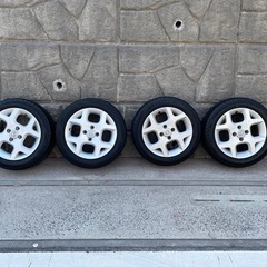 日産キューブ純正アルミホイール・ダンロップエナセーブEC204バ...