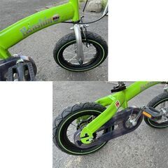 へんしんバイク 12.5インチ バランスバイク スタンド ペダルあり ライトグリーン 幼児用自転車 子供用自転車 ☆ 札幌市 白石店   の画像