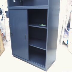 書庫　オープン・引き戸セット　プラス　リユース品の画像