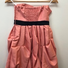 【※大幅値下げ※】パーティ用　ベアトップドレス　ミニ丈の画像