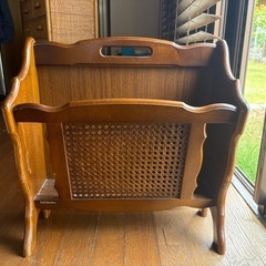カリモク　マガジンラック　レトロ　家具