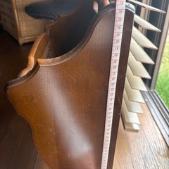 カリモク　マガジンラック　レトロ　家具の画像