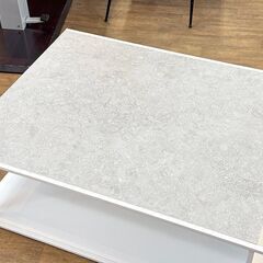 (Y)北大前! 札幌 引取 BoConcept ボーコンセプト Philadelphia フィラデルフィア コーヒーテーブル ホワイト系 セラミック天板 センターテーブル 2072545の画像