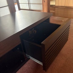①テレビボード　ブラウン　180の画像