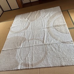 ホワイト　ラグ180×230