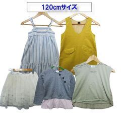 女児 キッズ 120cmサイズ 5枚セット ワンピース、カットソ...