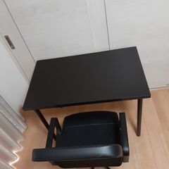 (家具) 机セット　椅子　パソコン机、作業机、勉強机、ダイニングテーブルの画像