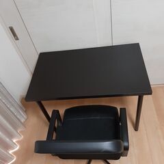 (家具) 机セット　椅子　パソコン机、作業机、勉強机、ダイニングテーブルの画像