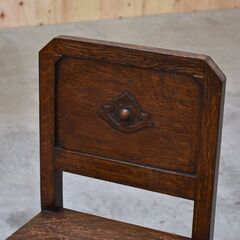 【ヤ取】≪zyt2216ジ≫ 英国ヴィンテージ家具 ダイニングチェア オーク材 バロックスタイル アンティーク/バルボスレッグ/椅子/中古家具/宮城県仙台市 70519-15の画像