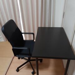(家具) 机セット　椅子　パソコン机、作業机、勉強机、ダイニングテーブルの画像
