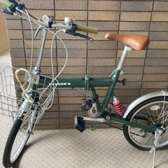 折りたたみ自転車 20インチ 6段階ギア グリーン 現状渡し