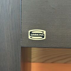 店頭引き渡し 中古 SIMMONS シモンズ ナイトテーブル ローテーブル 木製 家具の画像