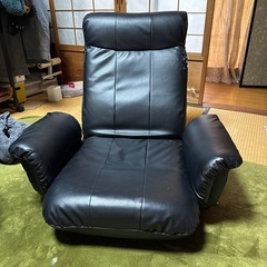 座椅子　フェイクレザー