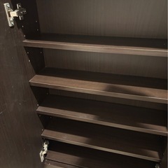 木製開閉扉付き棚(可動棚有り)の画像