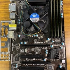 LGA1155 マザーボード CPU i7-3770 メモリ16GB CPUクーラー付き セット ②の画像